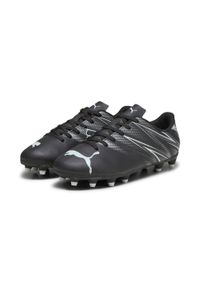 Dziecięce buty piłkarskie Puma Attacanto FG/AG. Kolor: wielokolorowy, czarny, szary. Sport: piłka nożna