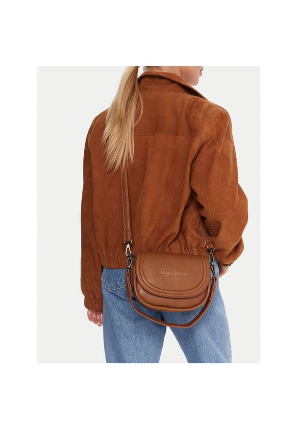 Torebka Pepe Jeans. Kolor: brązowy