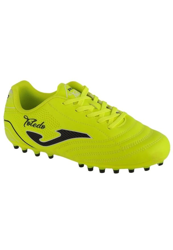 Buty piłkarskie Joma Toledo 2409 Ag Jr TOJS2409AG żółte. Zapięcie: sznurówki. Kolor: żółty. Materiał: syntetyk, guma. Sport: piłka nożna