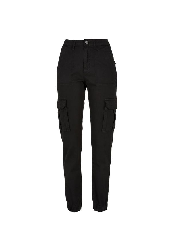 Urban Classics - Spodnie Damskie Twill Utility. Kolor: czarny. Długość: długie