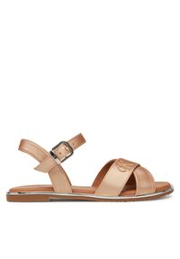 Sandały Calvin Klein Jeans. Kolor: brązowy