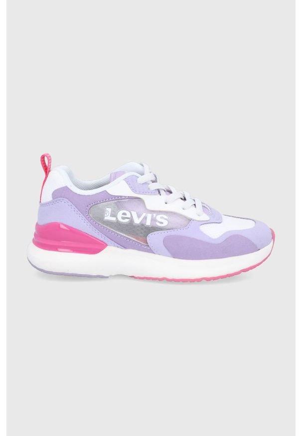 Levi's® - Levi's - Buty dziecięce. Okazja: na spotkanie biznesowe. Nosek buta: okrągły. Kolor: fioletowy. Materiał: syntetyk, materiał. Szerokość cholewki: normalna