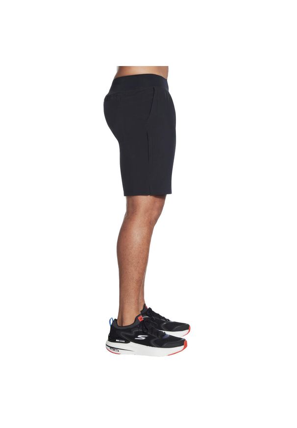 skechers - Spodenki sportowe męskie Movement Short. Kolor: czarny. Materiał: poliester