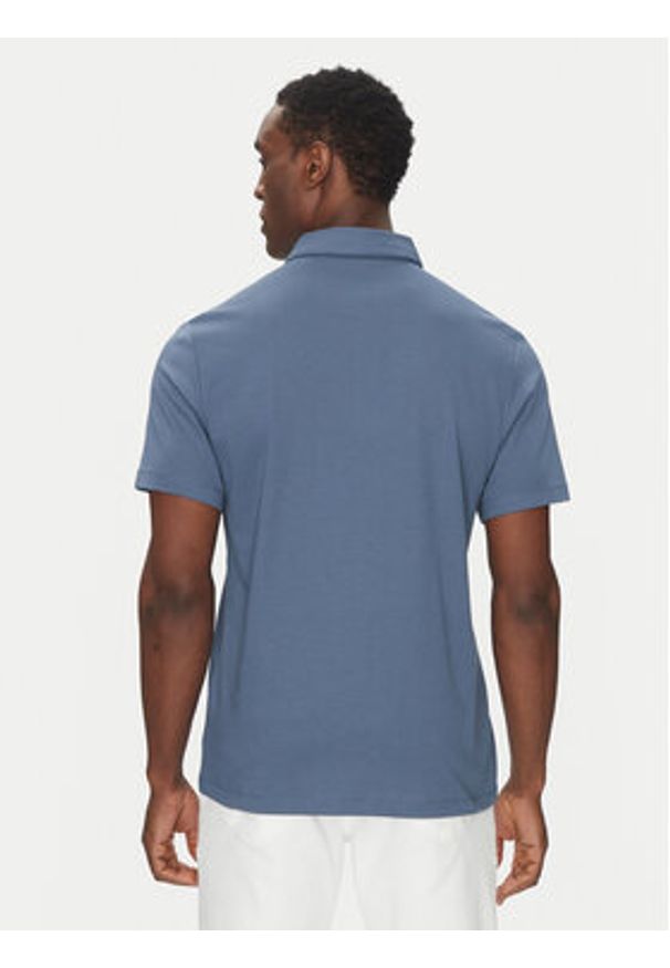 Michael Kors Polo CS15073C93 Niebieski Regular Fit. Typ kołnierza: polo. Kolor: niebieski. Materiał: bawełna