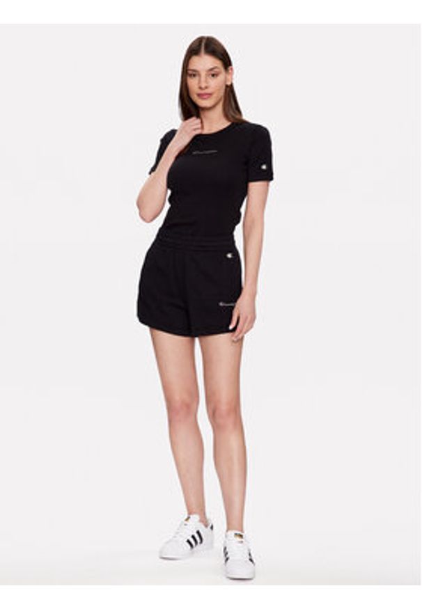 Champion Szorty sportowe 116220 Czarny Regular Fit. Kolor: czarny. Materiał: bawełna