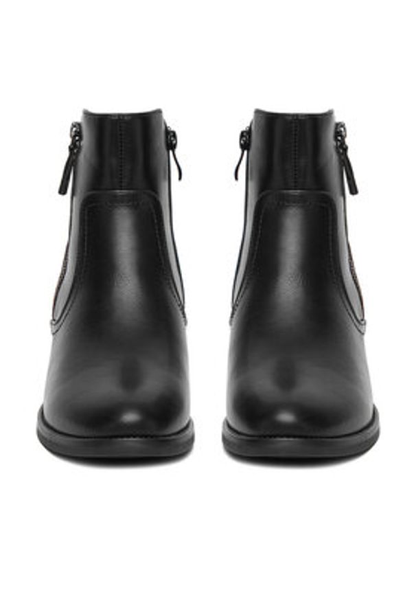 Clara Barson Botki CEO-RE21E838-37 Czarny. Kolor: czarny. Materiał: materiał, skóra