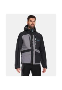 Męska kurtka hardshell Kilpi LTD ARCHER-M. Kolor: czarny. Materiał: hardshell. Sport: turystyka piesza