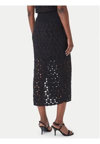 Fracomina Spódnica midi FR26SG4008K488R6 Czarny Slim Fit. Kolor: czarny. Materiał: bawełna #5