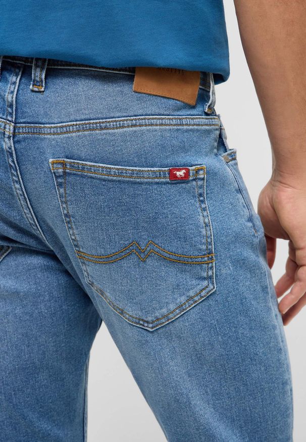 Męskie Spodnie Jeansowe Mustang Style Oregon Slim Denim Blue 1017433 5000 583