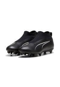 Dziecięce buty piłkarskie Puma Ultra Match+ FG/AG. Kolor: biały, wielokolorowy, czarny. Sport: piłka nożna