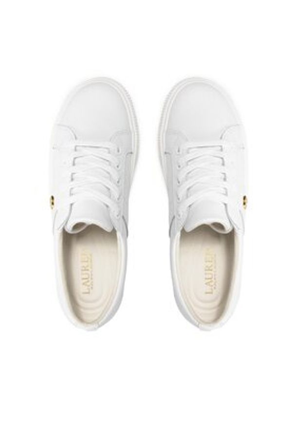 Lauren Ralph Lauren Sneakersy Janson II 802830937006 Biały. Kolor: biały. Materiał: skóra