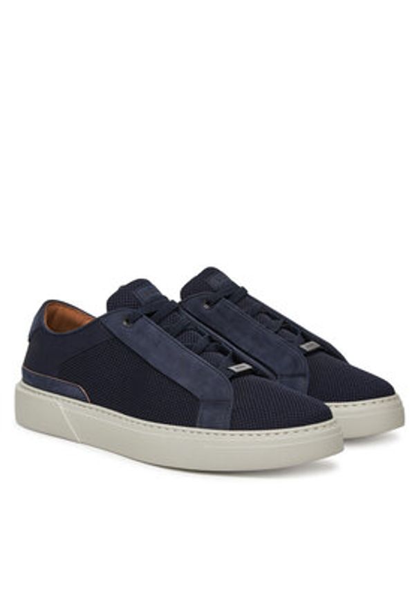BOSS Sneakersy Gary Tenn Ktsd 50539108 Granatowy. Kolor: niebieski. Materiał: materiał
