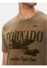 Aeronautica Militare T-Shirt 251TS2405J641 Khaki Regular Fit. Kolor: brązowy. Materiał: bawełna #4