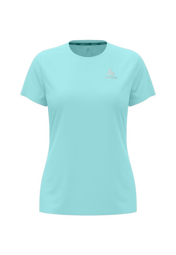 Odlo - Koszulka z krótkim rękawem damska ODLO Essential Flyer. Kolor: niebieski. Długość rękawa: krótki rękaw. Długość: krótkie