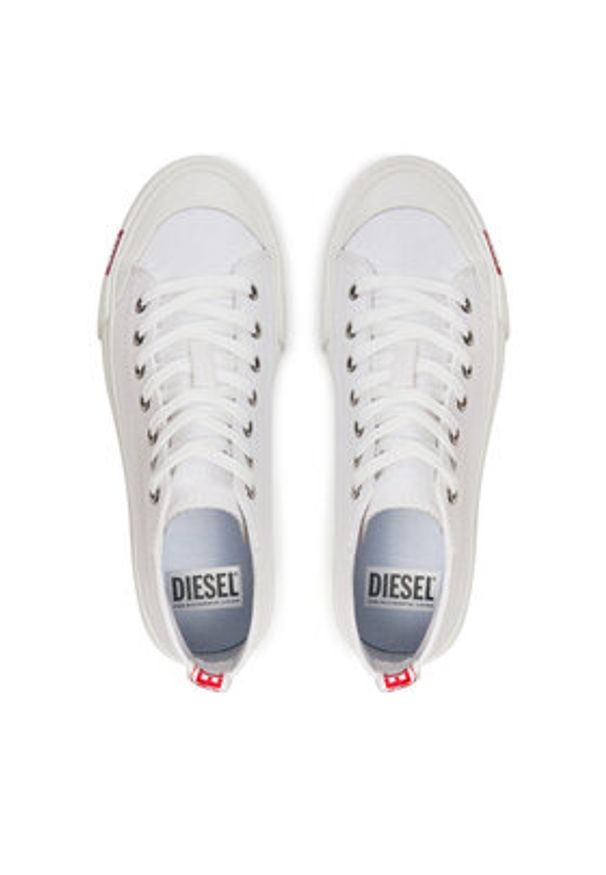 Diesel Trampki S-Athos Mid W Y03334 P2994 H7528 Biały. Kolor: biały. Materiał: materiał