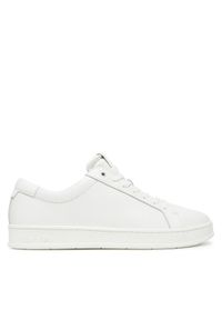 Calvin Klein Sneakersy Low Top Lace Up Lth HM0HM01971 Biały. Kolor: biały. Materiał: skóra
