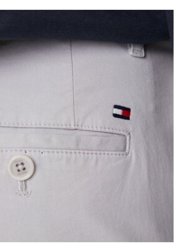 TOMMY HILFIGER - Tommy Hilfiger Chinosy Denton Essential MW0MW40262 Szary Straight Fit. Kolor: szary. Materiał: bawełna