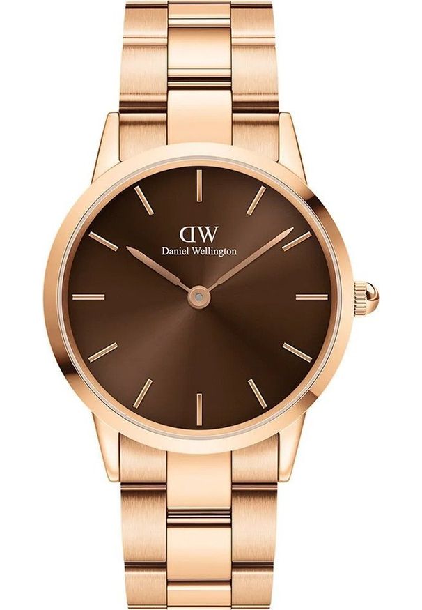 Zegarek Daniel Wellington Zegarek damski Daniel Wellington DW00100461 różowe złoto. Kolor: złoty, wielokolorowy, różowy
