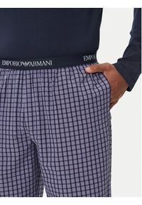 Emporio Armani Underwear Piżama EM000614 AF14998 MB258 Granatowy Regular Fit. Kolor: niebieski. Materiał: bawełna