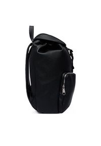 Calvin Klein Plecak Weebbing Strap Flap Backpack LV04F3645G Czarny. Kolor: czarny. Materiał: skóra #2