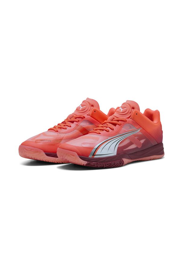 Puma - Buty do piłki ręcznej Accelerate NITRO™ SQD PUMA. Kolor: czerwony, biały, wielokolorowy. Sport: piłka ręczna