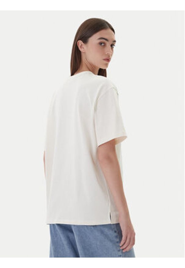 Levi's® T-Shirt Graphic Tabor 001MX-0007 Écru Regular Fit. Kolor: kremowy. Materiał: bawełna