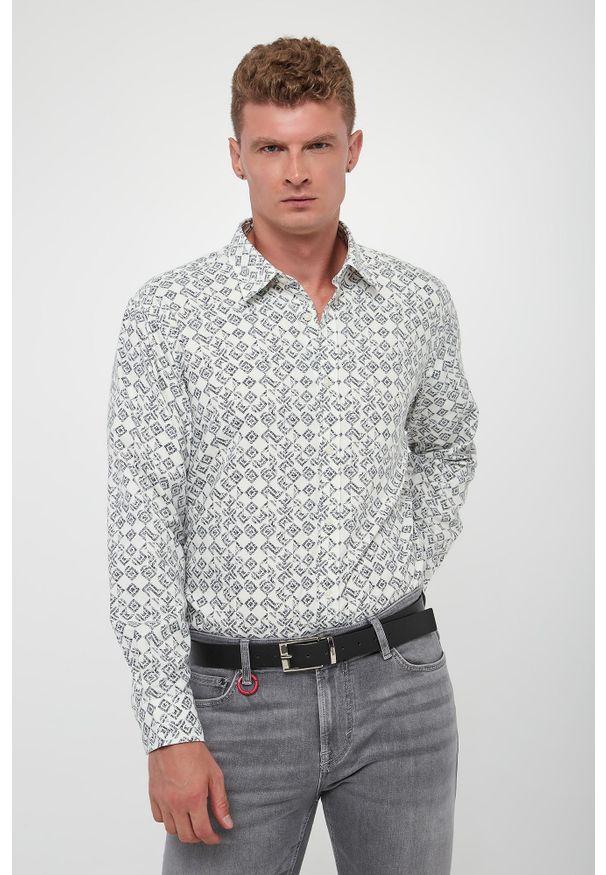 JOOP! Jeans - Koszula męska z wzorem Hanson3-W JOOP! JEANS