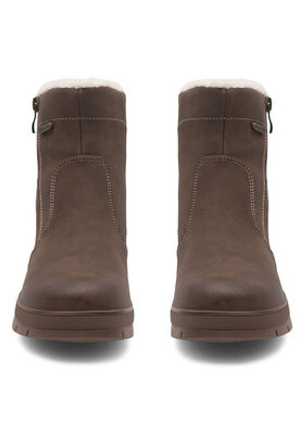 Go Soft Botki INES WS5921-03 Brązowy. Kolor: brązowy. Materiał: skóra