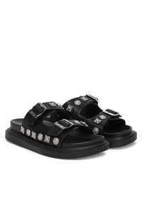 Just Cavalli Klapki 80RA3S92 ZPB91 Czarny. Kolor: czarny. Materiał: skóra #2