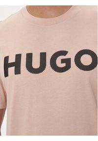Hugo T-Shirt Dulivio 50513309 Różowy Regular Fit. Kolor: różowy. Materiał: bawełna #3