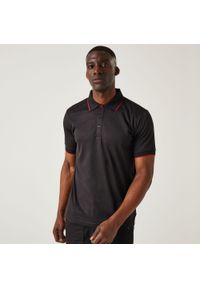 Regatta - Męska koszulka polo Nagate. Okazja: do pracy. Typ kołnierza: polo. Kolor: szary. Materiał: tkanina. Styl: elegancki #1