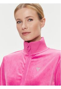 Guess Bluza V3BQ22 KBXI2 Różowy Regular Fit. Kolor: różowy. Materiał: syntetyk
