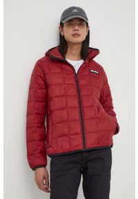 Hollister Co. kurtka męska kolor bordowy przejściowa. Kolor: czerwony. Materiał: poliester #1