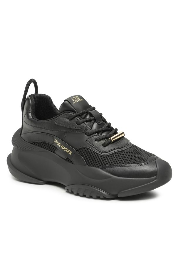 Sneakersy Steve Madden Belissimo Sneaker SM11002623 SM11002623-065 Black/Gold. Kolor: czarny