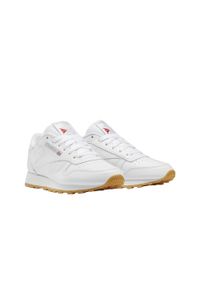 Buty do chodzenia damskie Reebok Classic Leather. Zapięcie: sznurówki. Kolor: biały, wielokolorowy, szary. Materiał: guma, materiał, skóra. Szerokość cholewki: normalna. Model: Reebok Classic. Sport: turystyka piesza