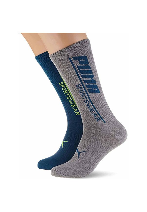 ZEAGLE - Męskie skarpetki sportowe Puma - Rozmiar 39-42 z oddychającej bawełny. Kolor: wielokolorowy. Materiał: elastan, poliamid, bawełna. Sport: fitness