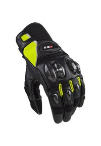 L2S - Rękawice rowerowe Ls2 Spark II w rozmiarze L czarno-żółte. Kolor: żółty, wielokolorowy, czarny. Materiał: skóra. Sport: kolarstwo #1