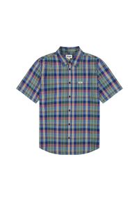 Wrangler - WRANGLER SS 1 PKT SHIRT MĘSKA KOSZULA W KRATĘ KRATA BLUE MADARAS 112350503 #6