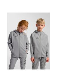 Dziecięca bluza dresowa zapinana na zamek Hummel Cima 2.0. Kolor: szary. Materiał: dresówka #1