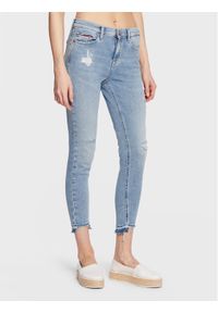 Tommy Jeans Jeansy Nora DW0DW14757 Niebieski Skinny Fit. Kolor: niebieski