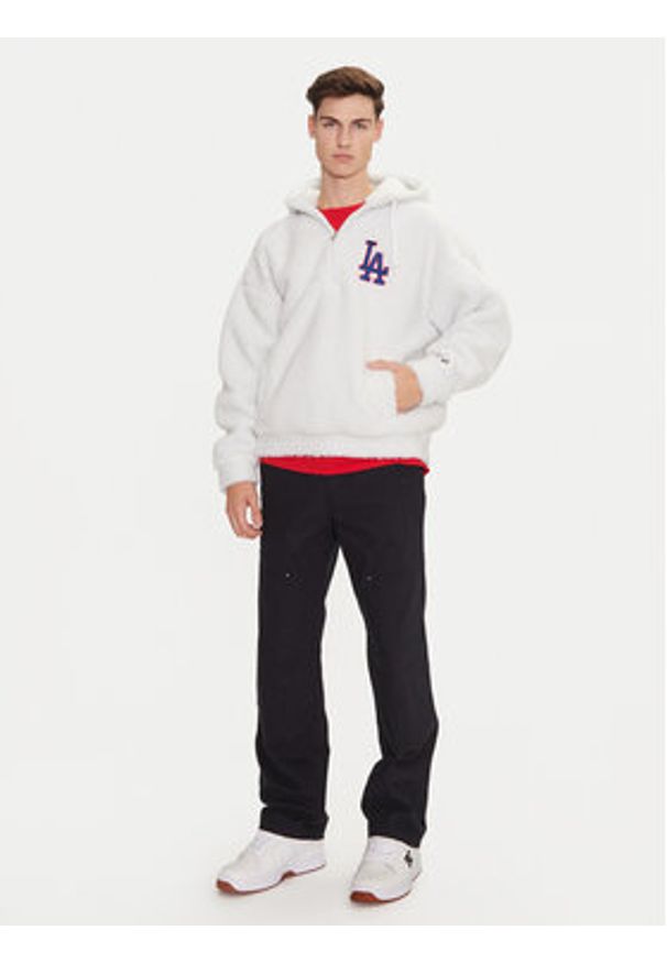 Champion Bluza 220455 Biały Loose Fit. Kolor: biały. Materiał: syntetyk