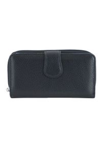 Barberini's - Portfel skórzany BARBERINI'S czarny D-116-1. Kolor: czarny. Materiał: skóra. Wzór: motyw zwierzęcy, kolorowy #1