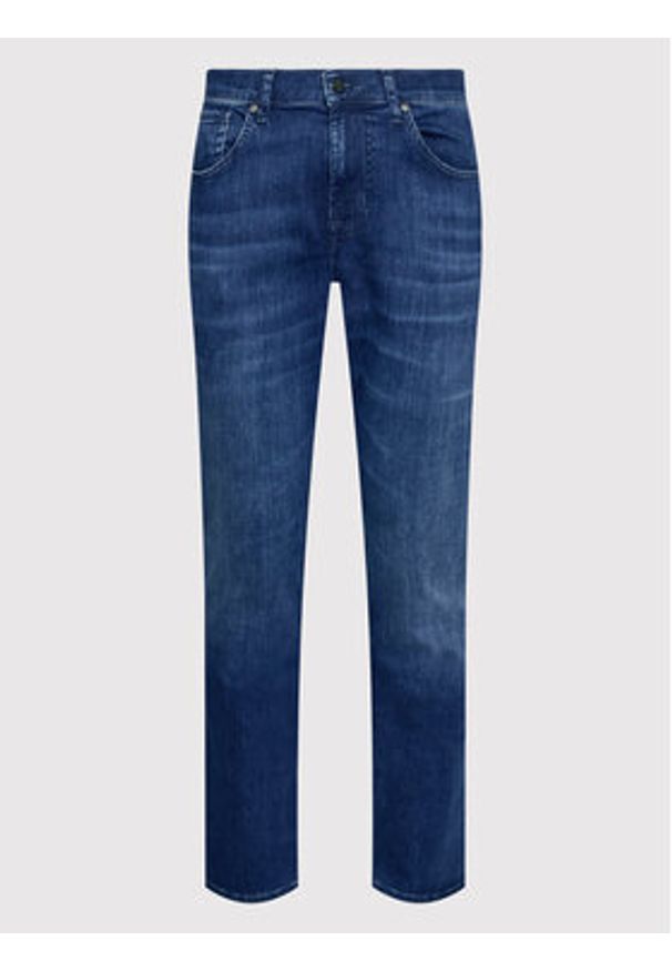 7 FOR ALL MANKIND - 7 For All Mankind Jeansy Luxe Performance JSMXB800LI Granatowy Slim Tapered Fit. Kolor: niebieski