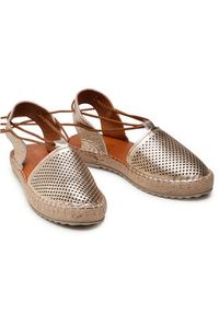 QUAZI Espadryle QZ-51-06-001014 Złoty. Kolor: złoty. Materiał: skóra #2