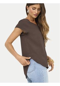 only - ONLY Bluzka Vic 15142784 Brązowy Regular Fit. Kolor: brązowy. Materiał: syntetyk #6