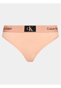 Calvin Klein Underwear Stringi 000QF7248E Różowy. Kolor: różowy. Materiał: syntetyk #5