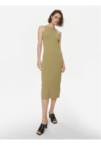 Weekend Max Mara Sukienka codzienna Astoria 2415321022 Zielony Slim Fit. Okazja: na co dzień. Kolor: zielony. Materiał: wiskoza. Typ sukienki: proste. Styl: casual
