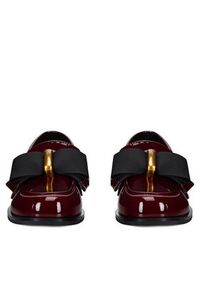 Gino Rossi Mokasyny SAVA-1797-23-2 Bordowy. Kolor: czerwony. Materiał: lakier, skóra #7
