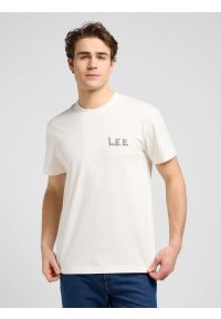 Lee - MESKA KOSZULKA LEE RELAXED GRAPHIC TEE ECRU 112370517 #1