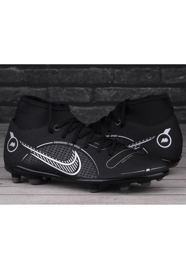Buty Nike korki SUPERFLY 8 CLUB FG/MG. Kolor: czarny